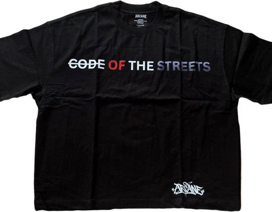 black graphic t-shirt