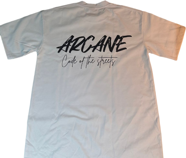 white graphic tee